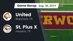 Recap: United  vs. St. Pius X  2019