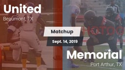 Matchup: United  vs. Memorial  2019