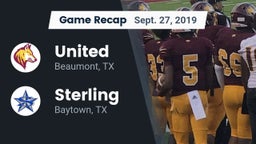 Recap: United  vs. Sterling  2019