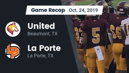 Recap: United  vs. La Porte  2019