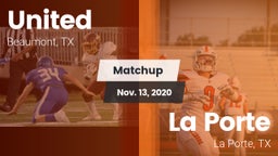 Matchup: United  vs. La Porte  2020