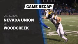 Recap: Nevada Union  vs. Woodcreek  2015