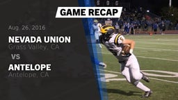 Recap: Nevada Union  vs. Antelope  2016