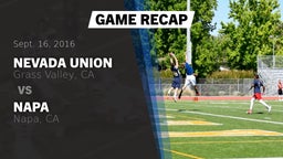 Recap: Nevada Union  vs. Napa  2016