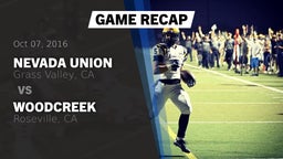 Recap: Nevada Union  vs. Woodcreek  2016