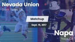 Matchup: Nevada Union High vs. Napa  2017