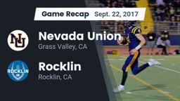 Recap: Nevada Union  vs. Rocklin  2017