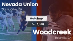Matchup: Nevada Union High vs. Woodcreek  2017