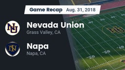 Recap: Nevada Union  vs. Napa  2018