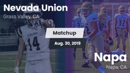 Matchup: Nevada Union High vs. Napa  2019