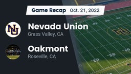 Recap: Nevada Union  vs. Oakmont  2022