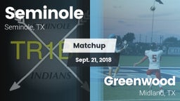 Matchup: Seminole  vs. Greenwood   2018