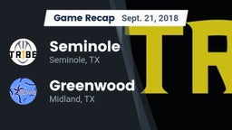 Recap: Seminole  vs. Greenwood   2018