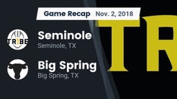 Recap: Seminole  vs. Big Spring  2018
