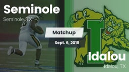 Matchup: Seminole  vs. Idalou  2019