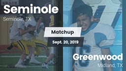 Matchup: Seminole  vs. Greenwood   2019