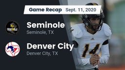 Recap: Seminole  vs. Denver City  2020