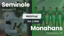 Matchup: Seminole  vs. Monahans  2020