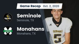 Recap: Seminole  vs. Monahans  2020