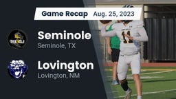 Recap: Seminole  vs. Lovington  2023