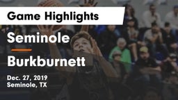 Seminole  vs Burkburnett  Game Highlights - Dec. 27, 2019
