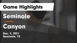 Seminole  vs Canyon  Game Highlights - Dec. 3, 2021