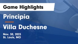 Principia  vs Villa Duchesne  Game Highlights - Nov. 30, 2023