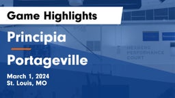 Principia  vs Portageville  Game Highlights - March 1, 2024