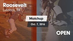 Matchup: Roosevelt High vs. OPEN 2016