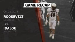 Recap: Roosevelt  vs. Idalou  2016