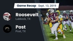 Recap: Roosevelt  vs. Post  2019