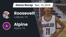 Recap: Roosevelt  vs. Alpine  2019