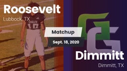 Matchup: Roosevelt High vs. Dimmitt  2020