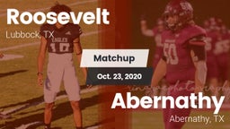 Matchup: Roosevelt High vs. Abernathy  2020