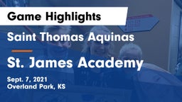 Saint Thomas Aquinas  vs St. James Academy  Game Highlights - Sept. 7, 2021