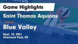 Saint Thomas Aquinas  vs Blue Valley Game Highlights - Sept. 18, 2021