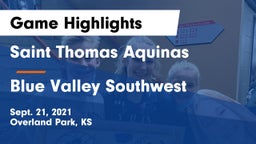 Saint Thomas Aquinas  vs Blue Valley Southwest Game Highlights - Sept. 21, 2021