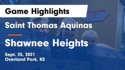 Saint Thomas Aquinas  vs Shawnee Heights Game Highlights - Sept. 25, 2021