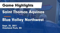 Saint Thomas Aquinas  vs Blue Valley Northwest Game Highlights - Sept. 25, 2021