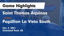 Saint Thomas Aquinas  vs Papillion La Vista South  Game Highlights - Oct. 9, 2021