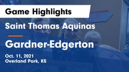 Saint Thomas Aquinas  vs Gardner-Edgerton  Game Highlights - Oct. 11, 2021