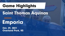 Saint Thomas Aquinas  vs Emporia Game Highlights - Oct. 29, 2021