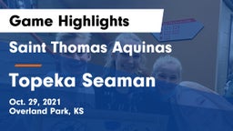 Saint Thomas Aquinas  vs Topeka Seaman Game Highlights - Oct. 29, 2021