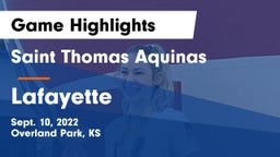 Saint Thomas Aquinas  vs Lafayette Game Highlights - Sept. 10, 2022