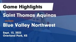 Saint Thomas Aquinas  vs Blue Valley Northwest Game Highlights - Sept. 13, 2022