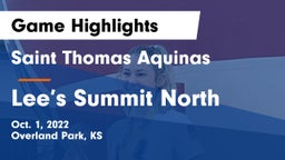 Saint Thomas Aquinas  vs Lee’s Summit North Game Highlights - Oct. 1, 2022