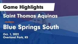Saint Thomas Aquinas  vs Blue Springs South Game Highlights - Oct. 1, 2022