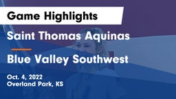 Saint Thomas Aquinas  vs Blue Valley Southwest Game Highlights - Oct. 4, 2022
