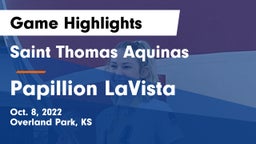 Saint Thomas Aquinas  vs Papillion LaVista Game Highlights - Oct. 8, 2022