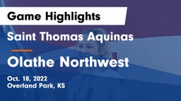 Saint Thomas Aquinas  vs Olathe Northwest  Game Highlights - Oct. 18, 2022
